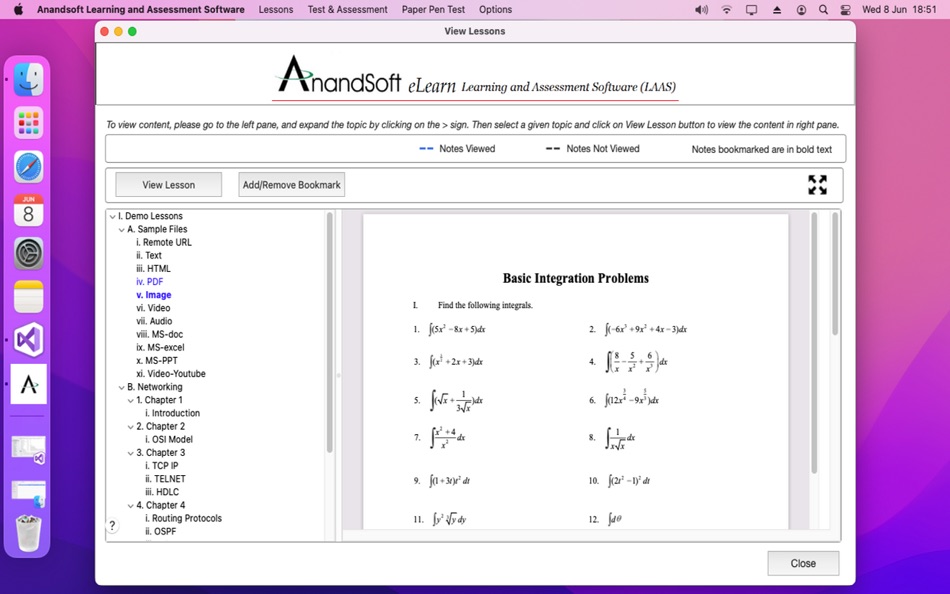#2. Learning & Assessment Software (macOS) بواسطة: Anand Software and Training Pvt Lyd