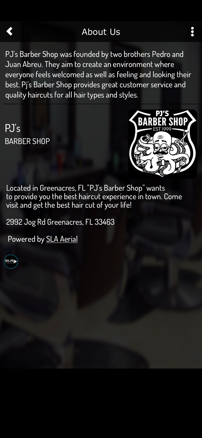 PJs BARBER SHOP