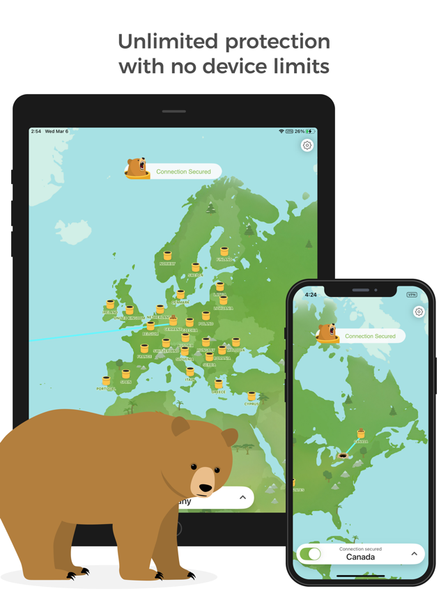 ‎TunnelBear: Secure VPN & Wifi Screenshot