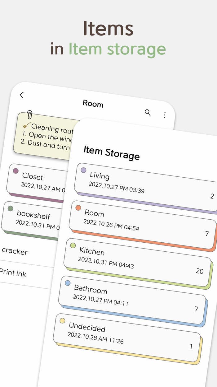 Dotory - Item management