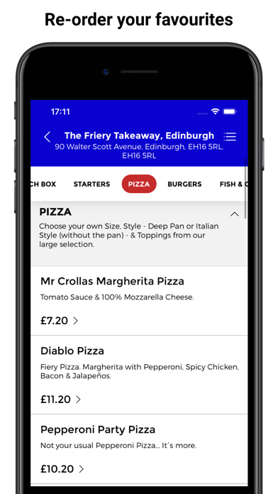 The Friery Takeaway App Screenshot