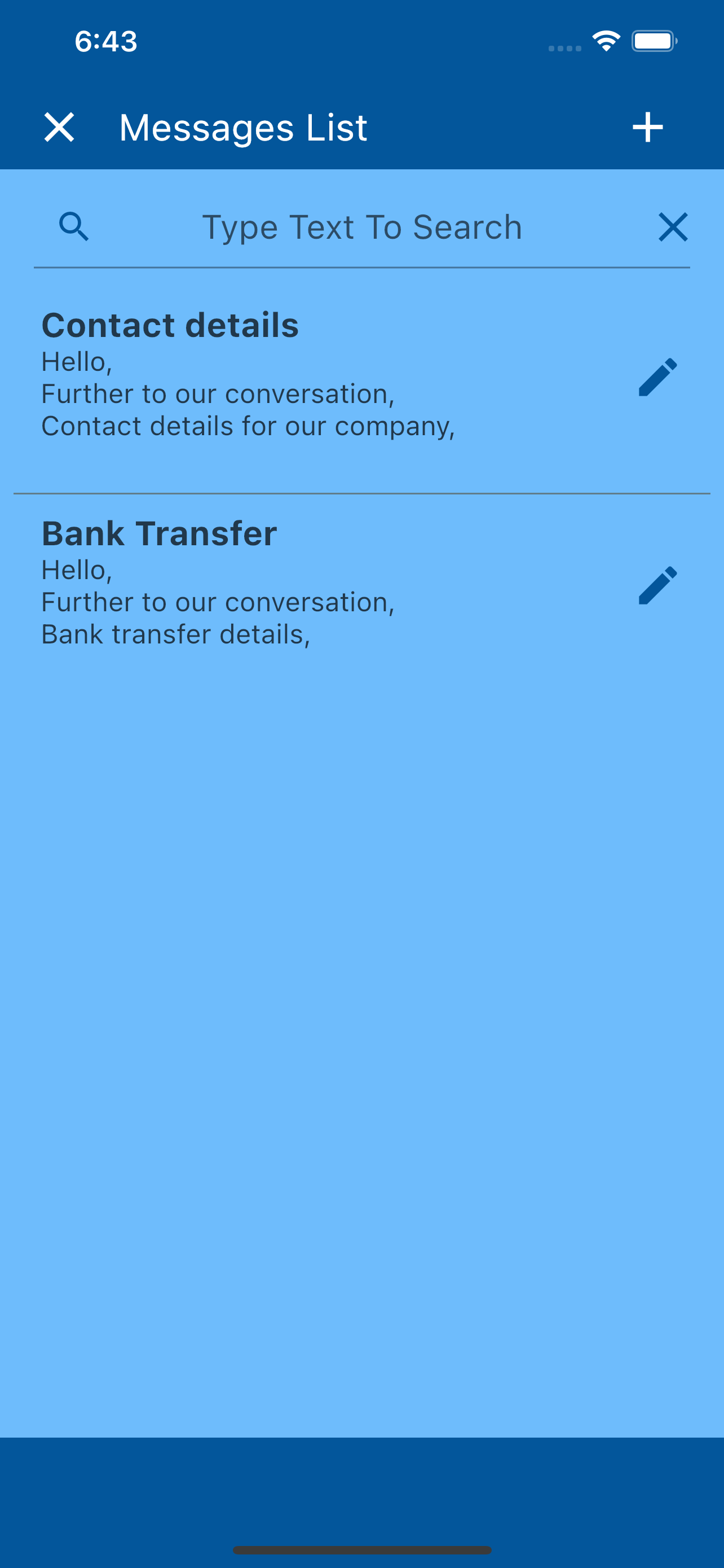 Message In Click