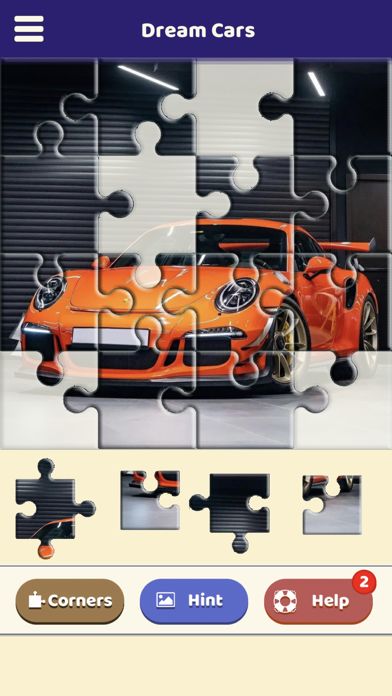 Dream Cars Jigsaw Puzzle Screenshot