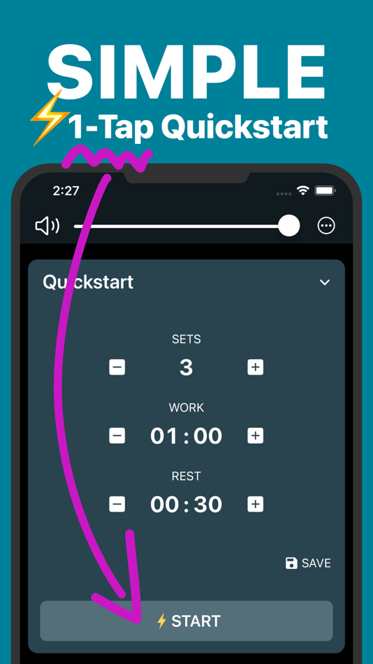 #1. Interval Timer Plus (iOS) 由: Su-Au Hwang
