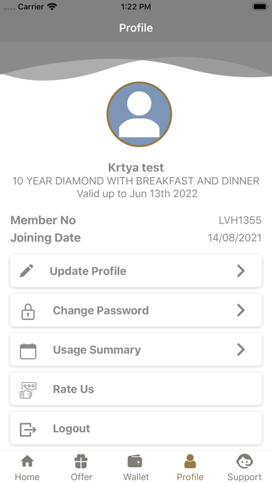 Long Vision Hospitality App Screenshot