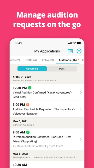 StarNow Audition Finder Screenshot