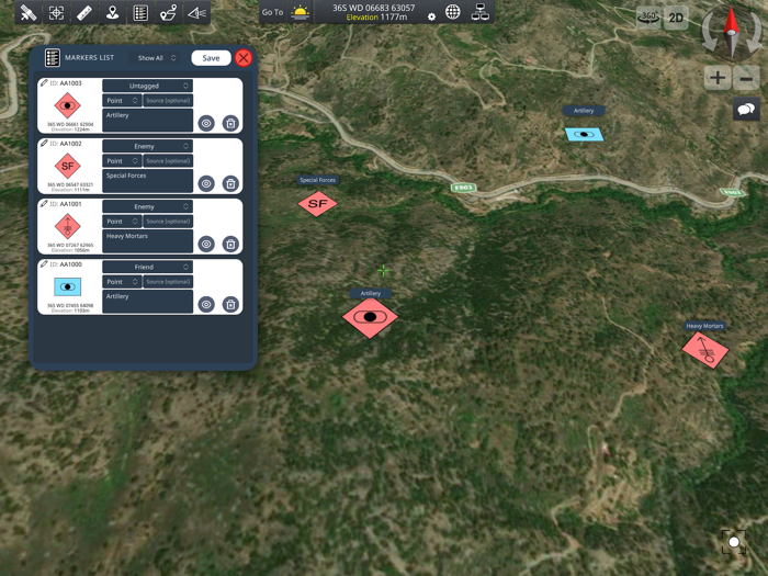 Achilleus 3D Tactical Map