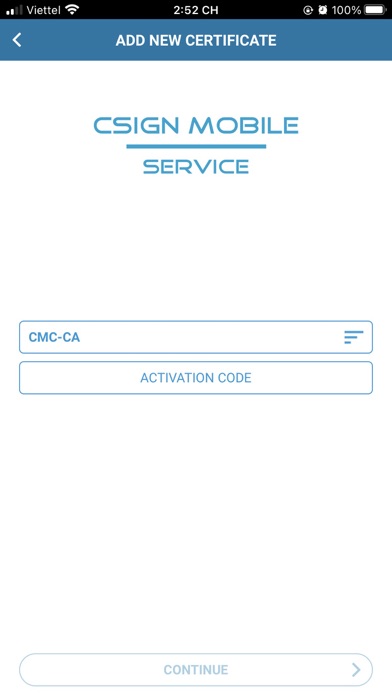 C.SIGN Screenshot