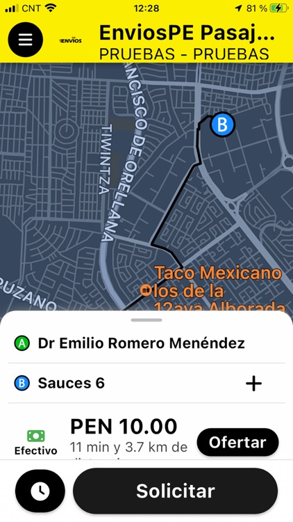 Envios Express - Pasajero