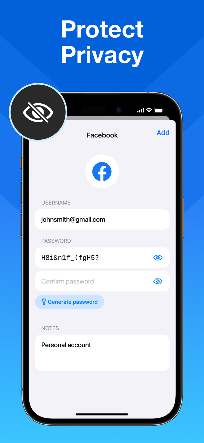 Passwords Air - Lock Manager