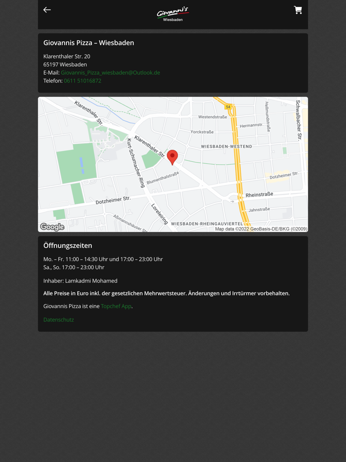 Giovannis Pizza Wiesbaden