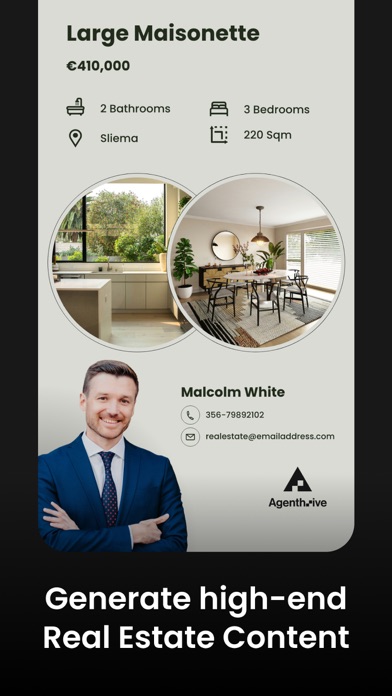 Agenthrive Real Estate Content Screenshot