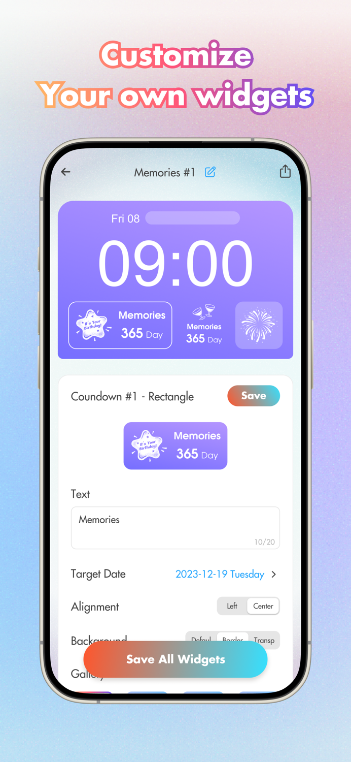 eWidget Top Color Widgets
