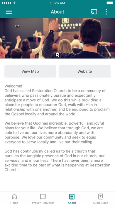 Restoration Church JS Screenshot