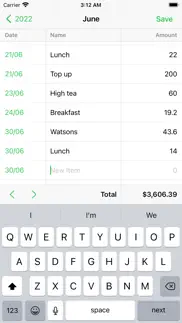 monies expense tracker iphone screenshot 1