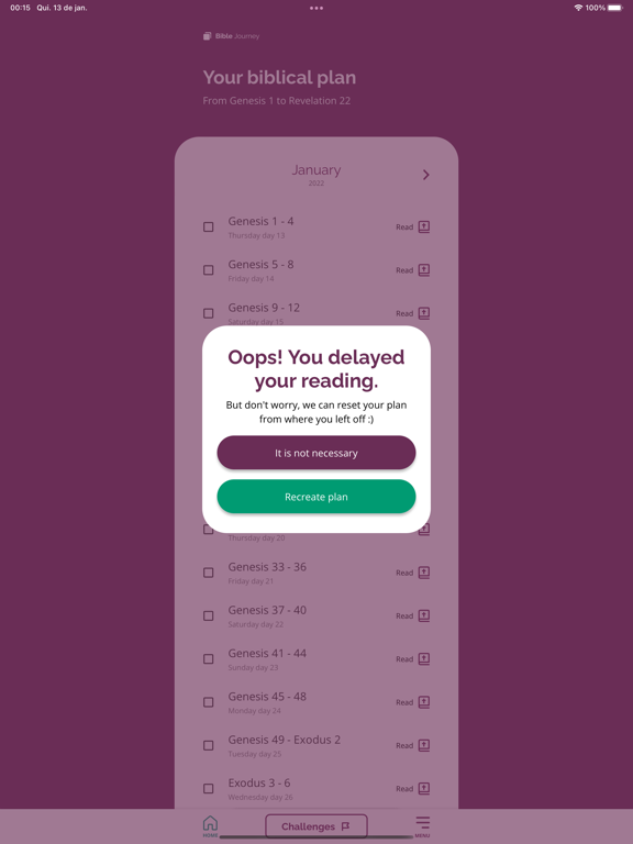 Screenshot #6 pour Customizable Biblical Plan