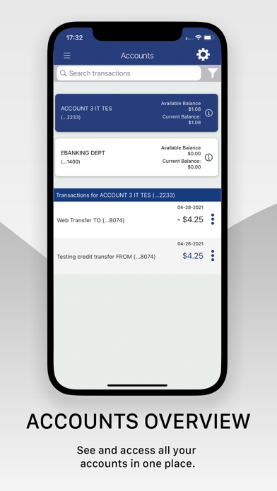 PCB Cash Management Screenshot