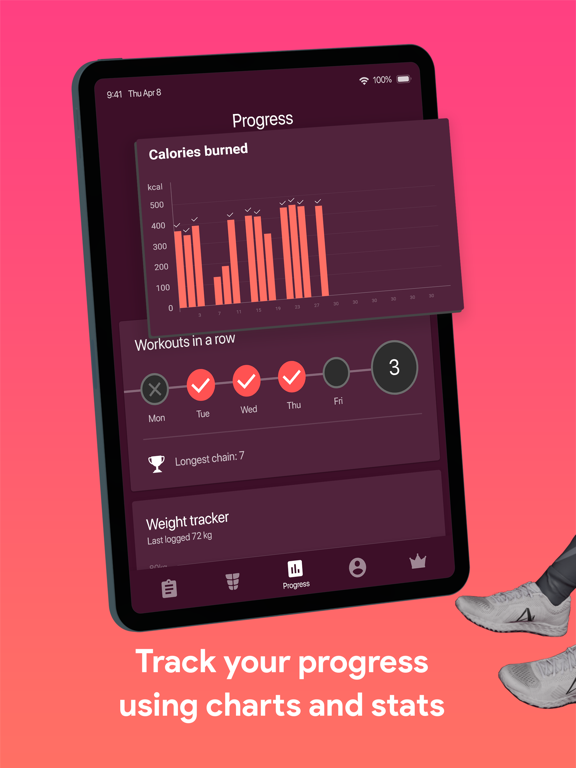Lose Belly Fat & Get In Shape iPad screenshot 5 - Health & Fitness app