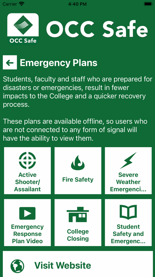#5. OCC Safe (iOS) Bởi: Oakland Community College