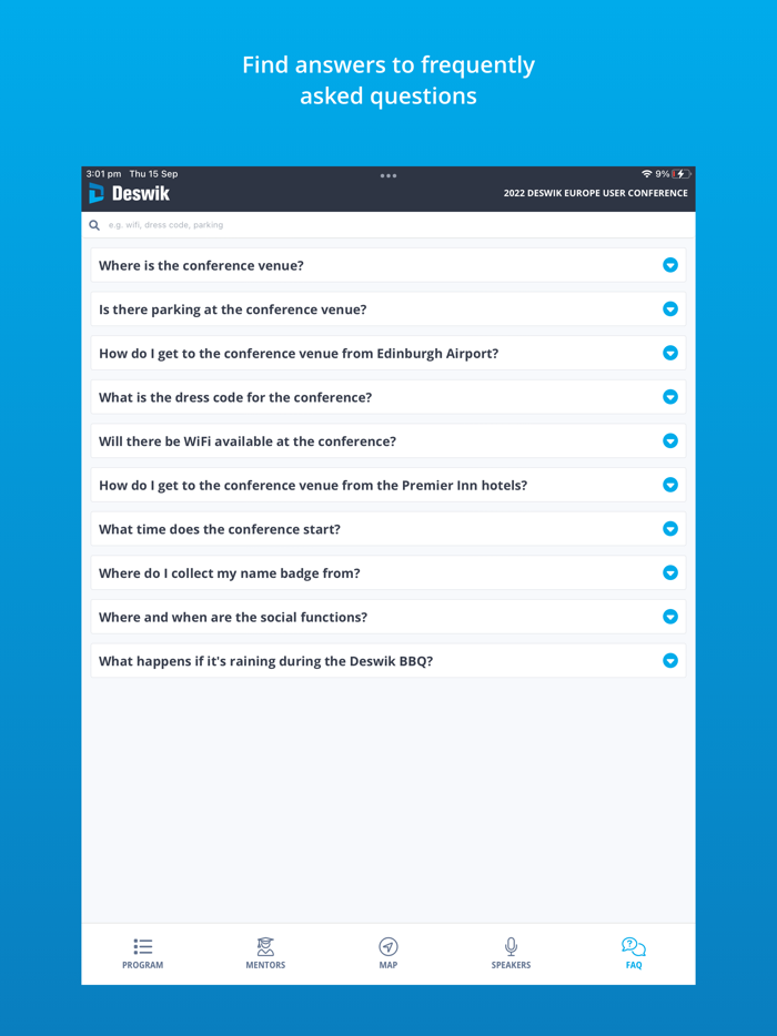 Deswik Conference App