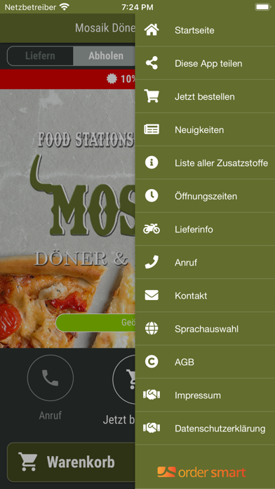 Mosaik Döner & Pizzahaus Screenshot