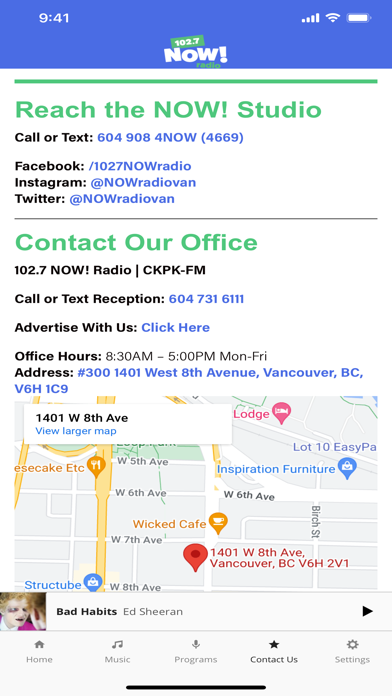 102.7 NOW!radio Vancouver Screenshot