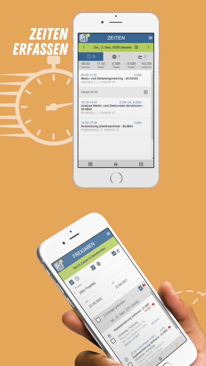 PACS Zeiten  Reisekosten