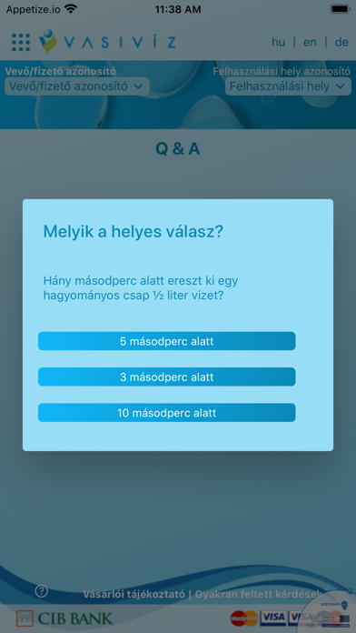 VASIVÍZ App Screenshot