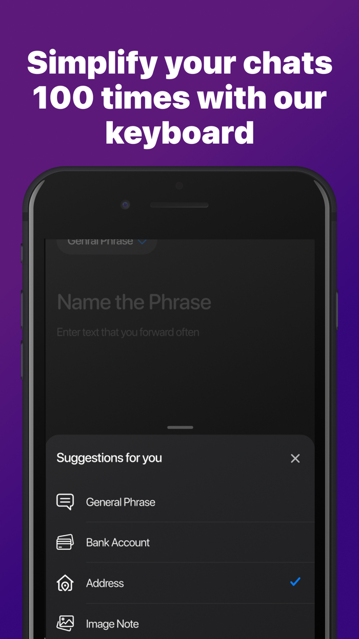 Phrase Keyboard Simple Dialog