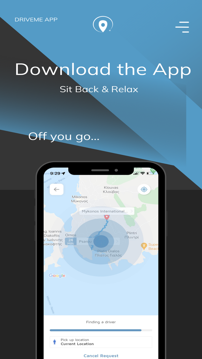 DriveMeApp Book a Ride