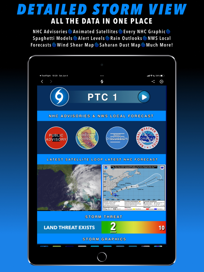 Hurricane Tracker For iPad