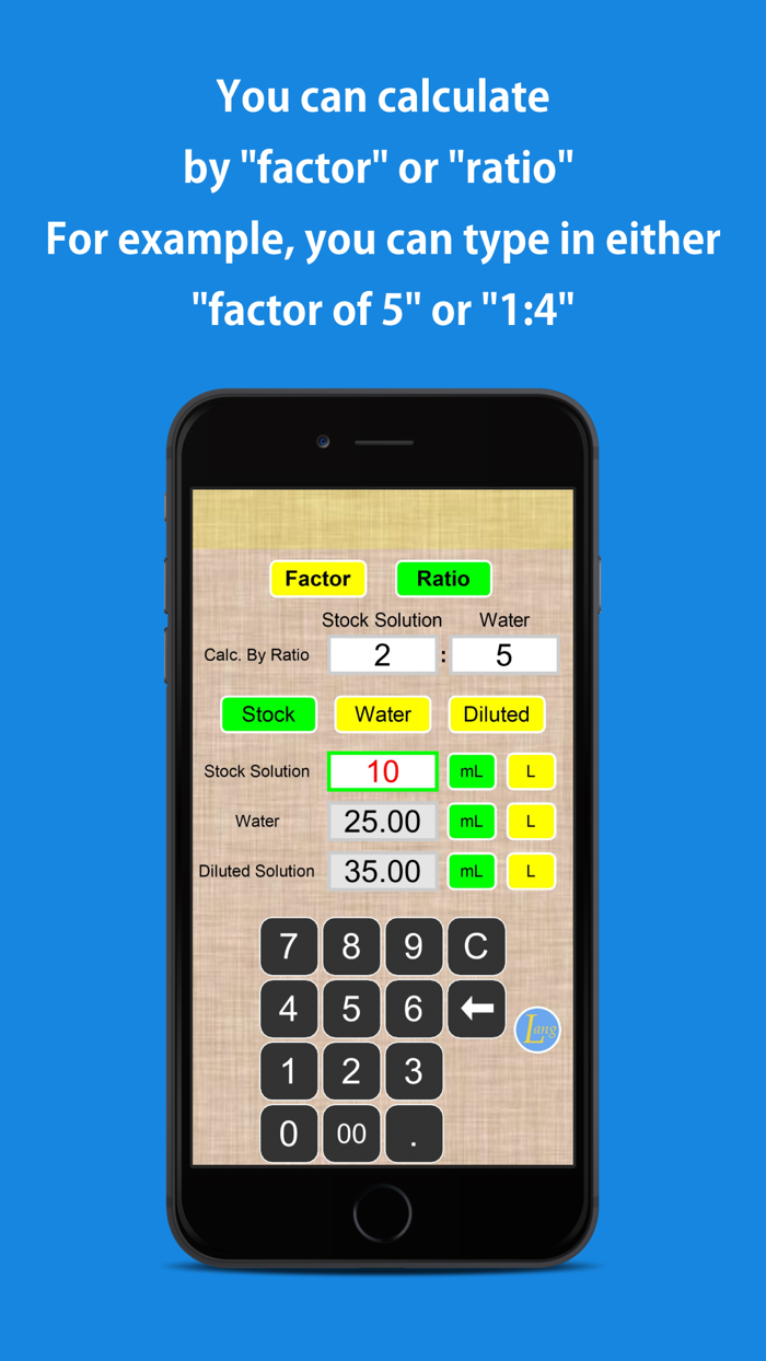 Simple Dilution Calculator