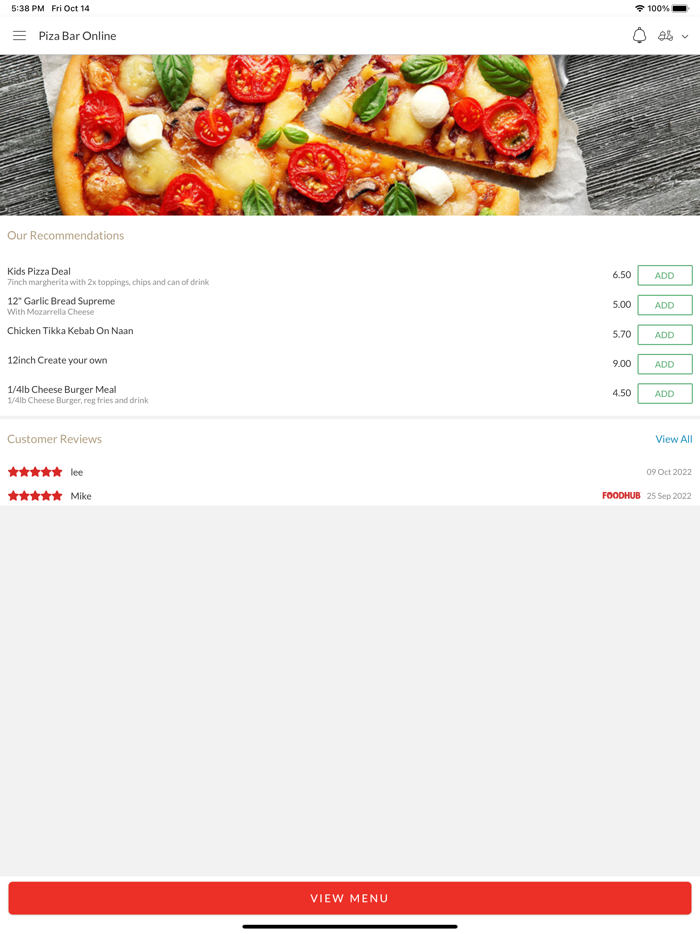 Piza Bar Online