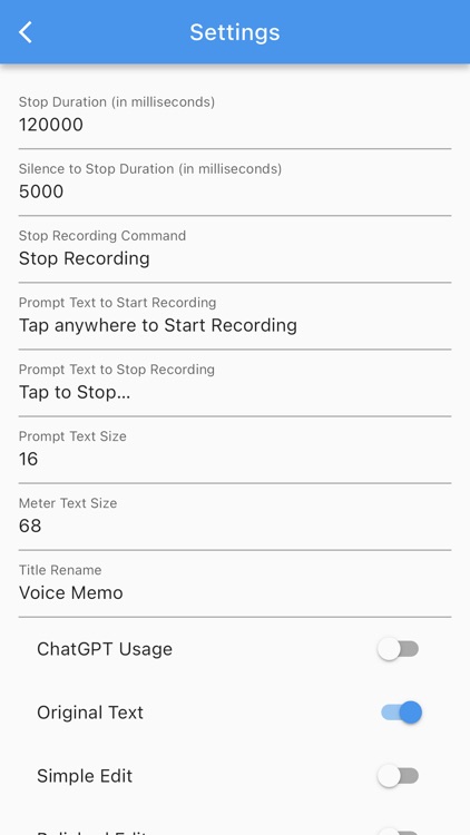 One Tap Voice Memo AI