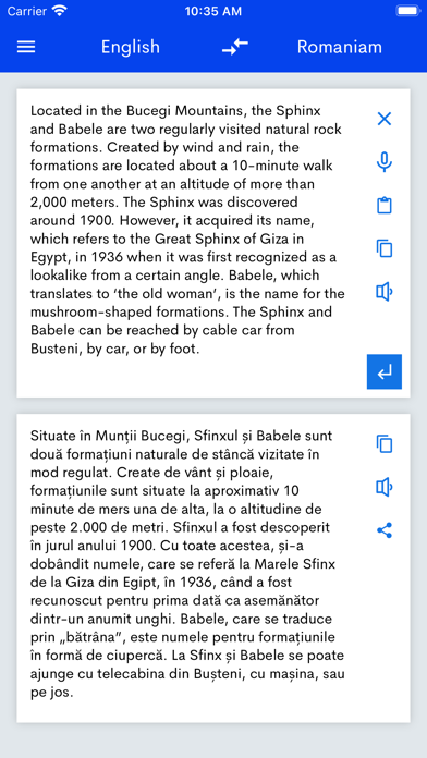 Romanian English Translator Screenshot