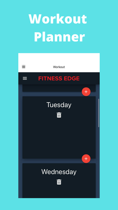 Workout Planner App Screenshot
