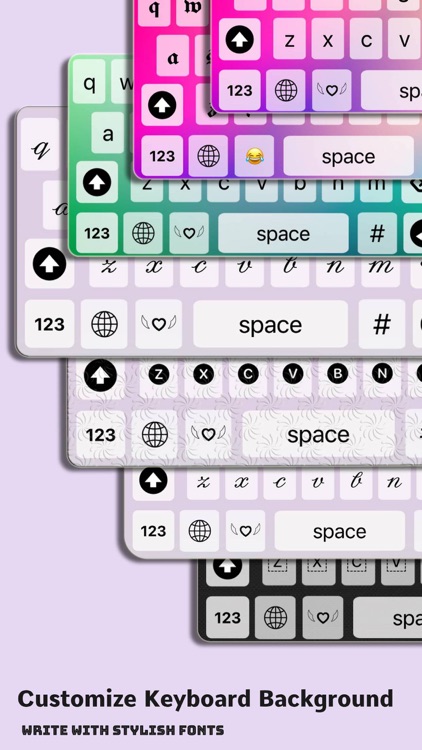 fancy fonts - custom keyboard