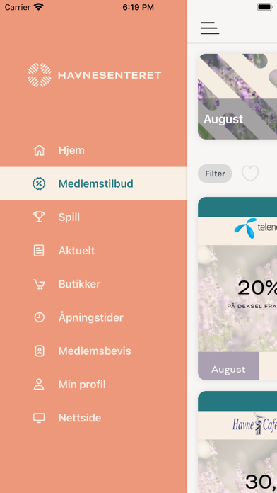 Havnesenteret Fordelsklubb Screenshot