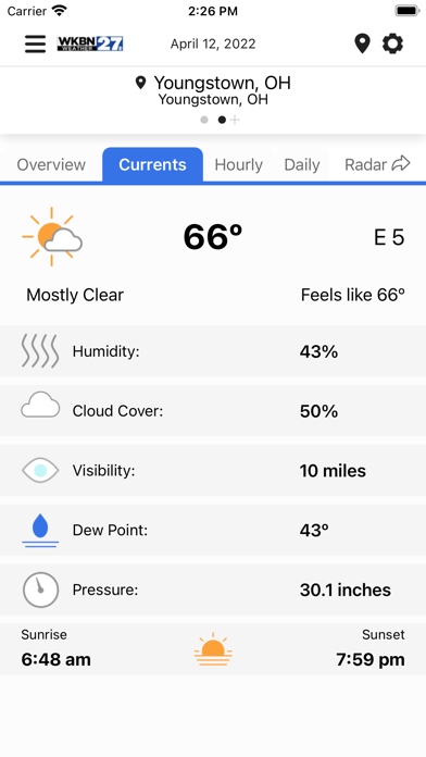 WKBN 27 Weather - Youngstown Screenshot