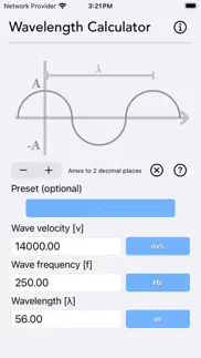 wavelength calculator iphone screenshot 4