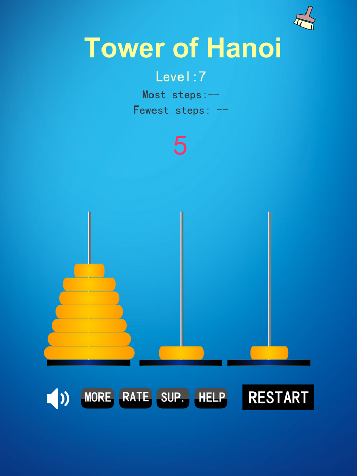 Tower of Hanoi Game Puzzle