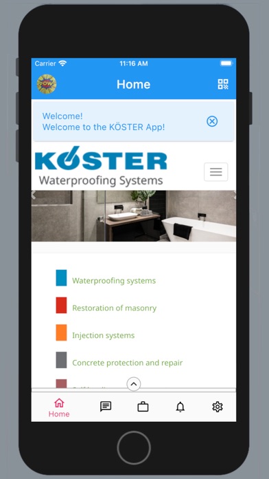 Koster Waterproofing Screenshot