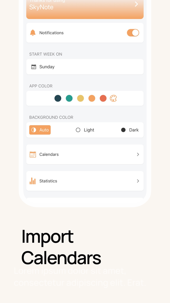 Skynote Daily planner