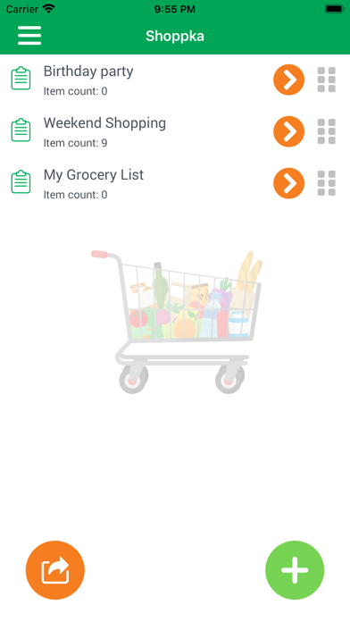 Shoppka - smart shopping list Screenshot