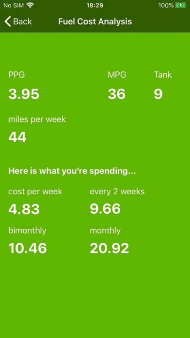FuelAdvisor for iPhone Screenshot