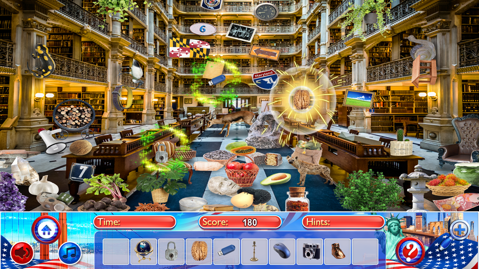 #4. Hidden Objects USA Time Object (iOS) By: Brainfull, LLC