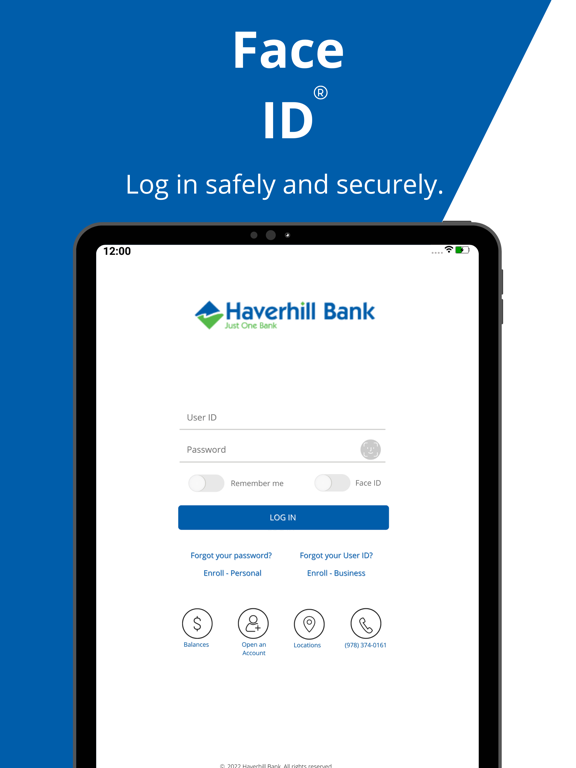 Haverhill Bank iPad screenshot 3 - Finance app