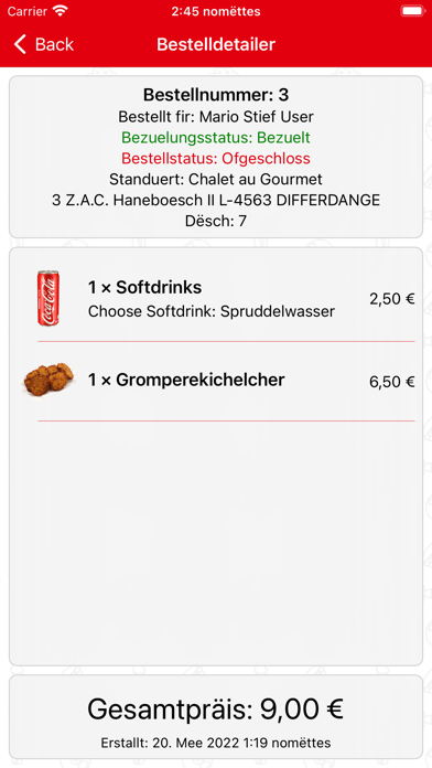 Chalet au Gourmet Screenshot