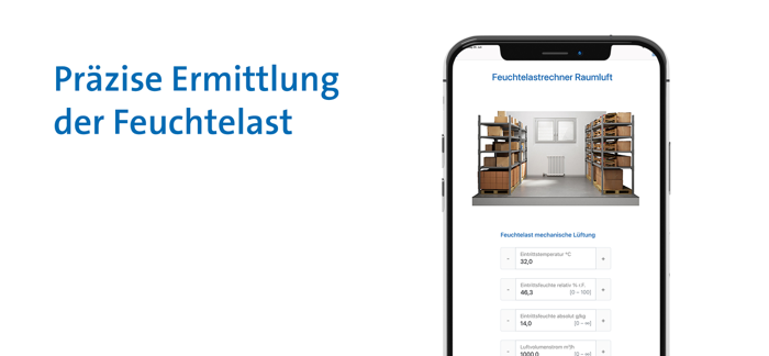 Feuchtelastrechner Raumluft