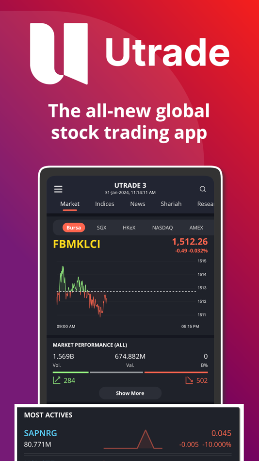 #1. UTRADE MY 3 (iOS) 由: UOB Kay Hian Securities (M) Sdn Bhd.